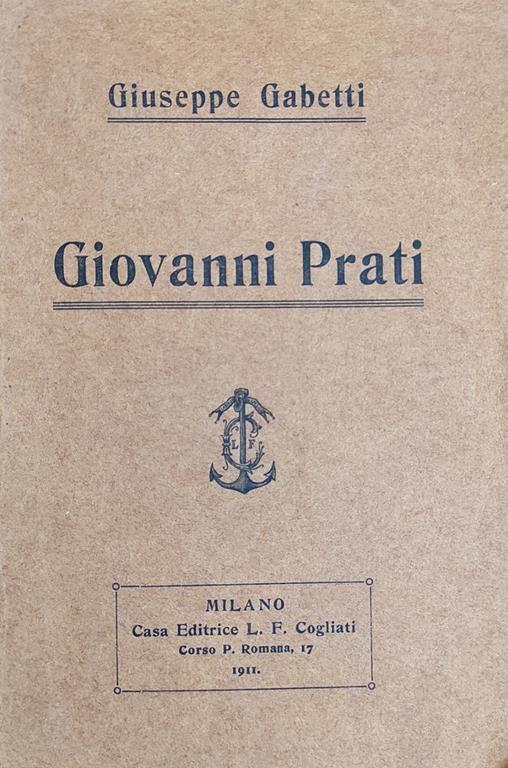 Giovanni Prati - Giuseppe Gabetti - copertina