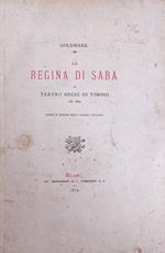 La Regina Di Saba Al Teatro Regio Di Torino