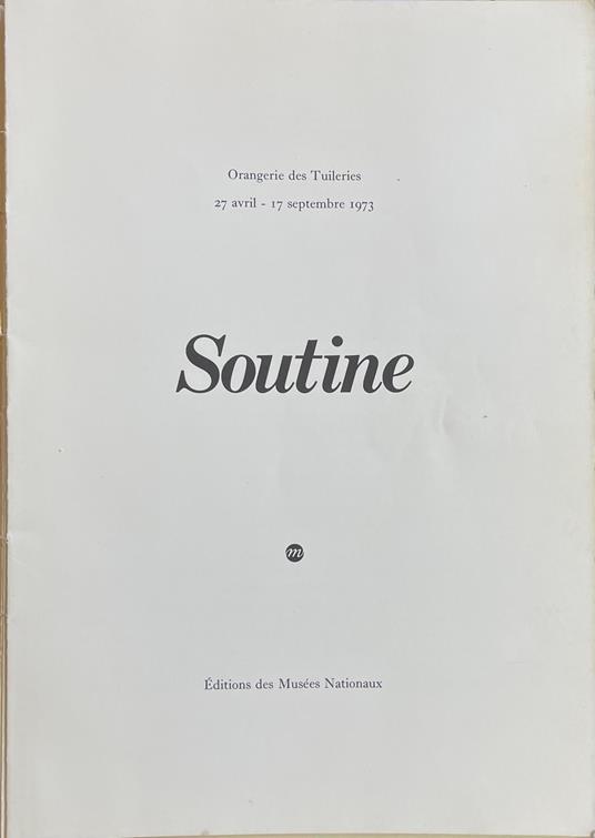 Soutine - copertina