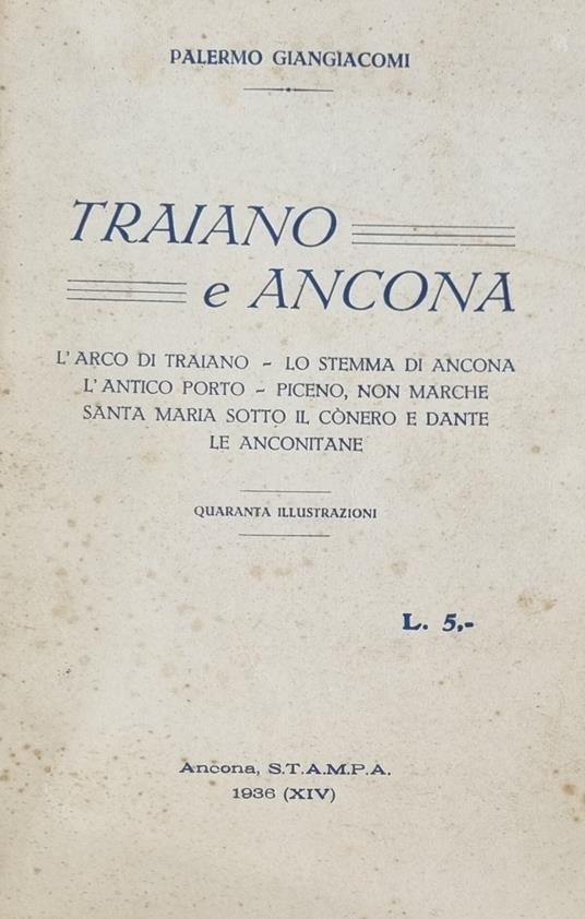 Traiano E Ancona - Palermo Giangiacomi - copertina