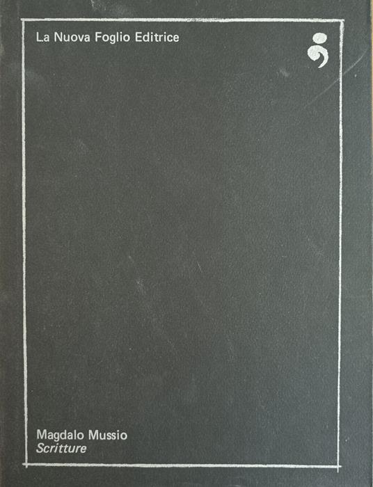 Magdalo Mussio. Scritture - copertina
