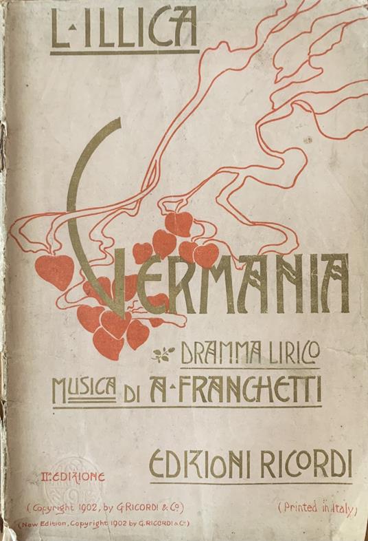 Germania. Dramma Lirico - Franchetti - copertina