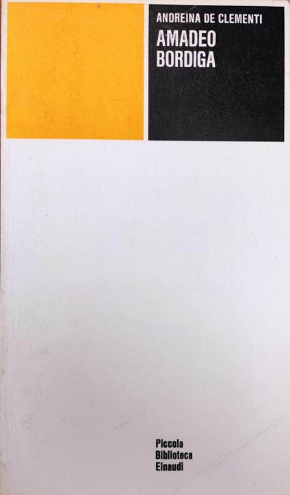 Amadeo Bordiga - Andreina De Clementi - copertina