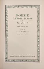 POESIE E PROSE D'ARTE seguito da SAGGI CRITICI