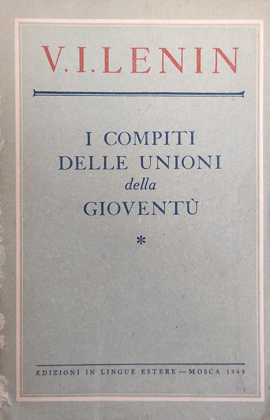Compiti Delle Unioni Della Gioventu' - copertina