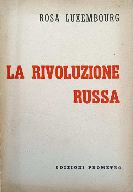 La Rivoluzione Russa - Rosa Luxemburg - copertina