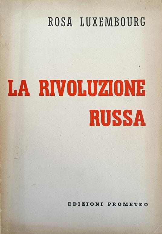 La Rivoluzione Russa - Rosa Luxemburg - copertina