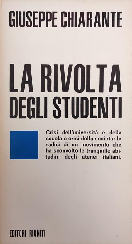 La Rivolta Degli Studenti - Giuseppe Chiarante - copertina