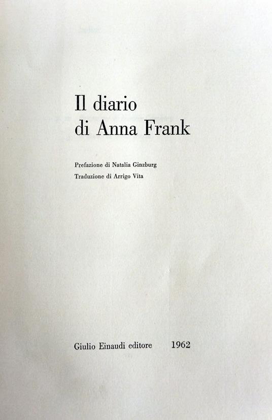 Il Diario Di Anna Frank - Frank Anna - copertina