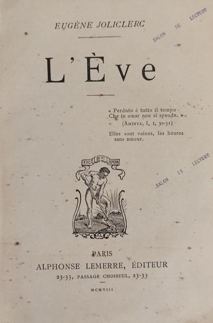 L' Eve - copertina
