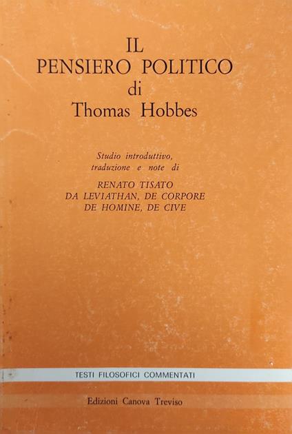 Il Pensiero Politico - Thomas Hobbes - copertina