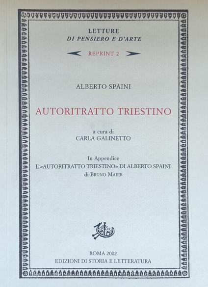 Autoritratto Triestino - Alberto Spaini - copertina