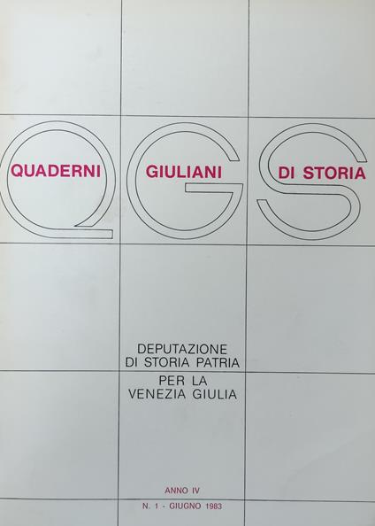 Quaderni Giuliani Di Storia - copertina