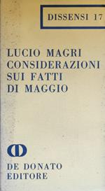 Considerazioni Sui Fatti Di Maggio