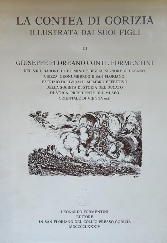 La Contea Di Gorizia Illustrata Dai Suoi Figli - copertina