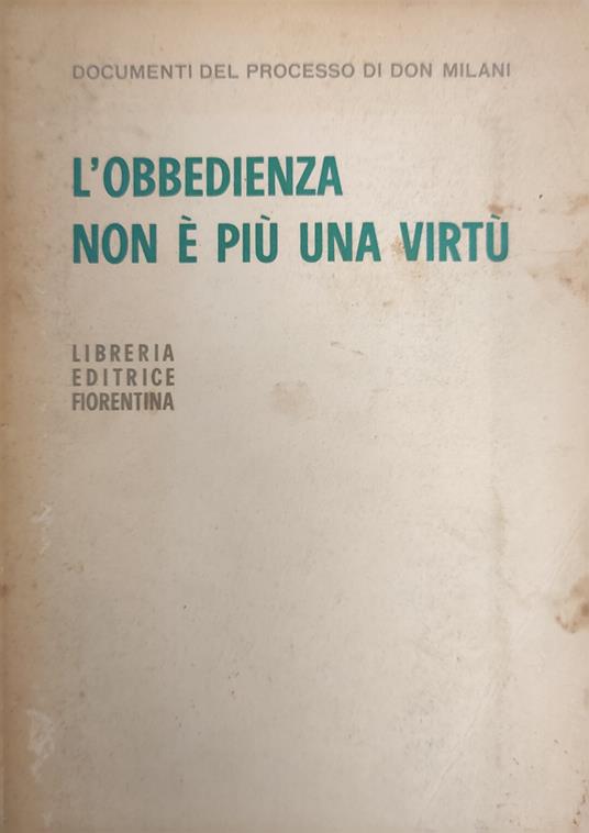 L' Obbedienza Non E Piu' Una Virtu' - copertina