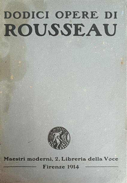 Didici Opere Di Rousseau - copertina