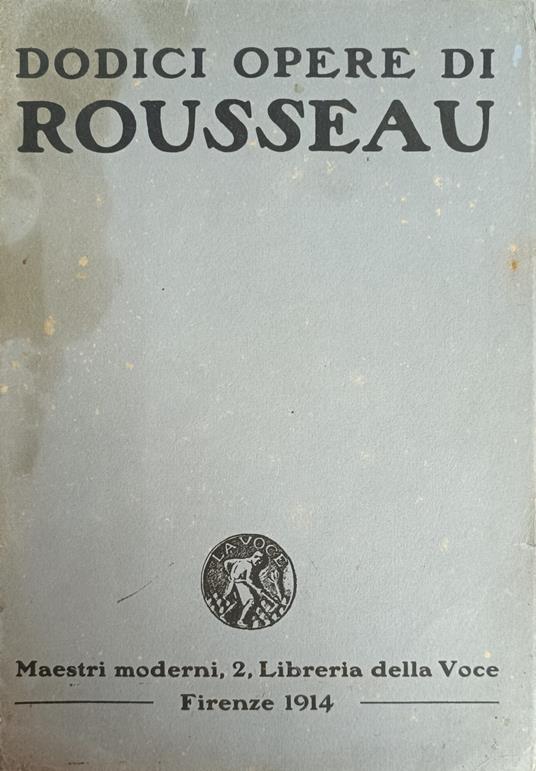 Didici Opere Di Rousseau - copertina