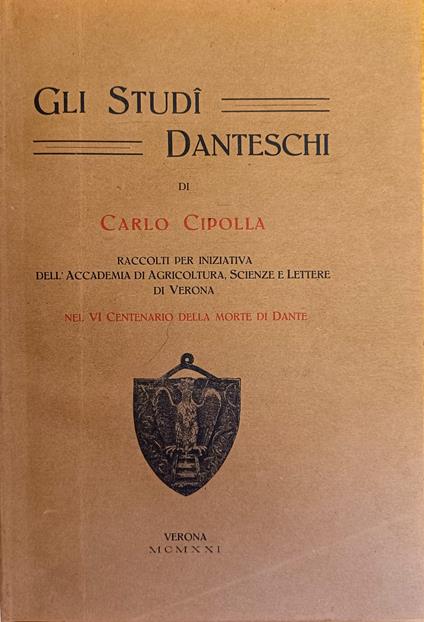 Gli Studi Danteschi - Carlo Cipolla - copertina