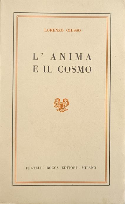 L' Anima E Il Cosmo - Lorenzo Giusso - copertina