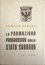 La Formazione Progressiva Dello Stato Sabaudo