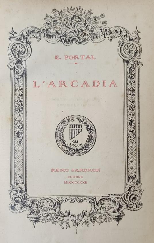 L' Arcadia - Emmanuel Portal - copertina