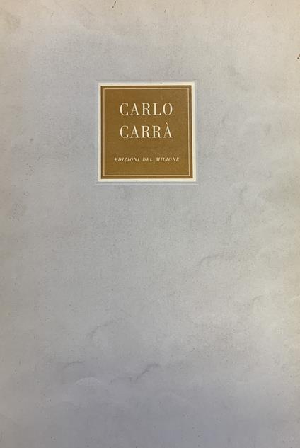 12 Opere - Carlo Carrà - copertina