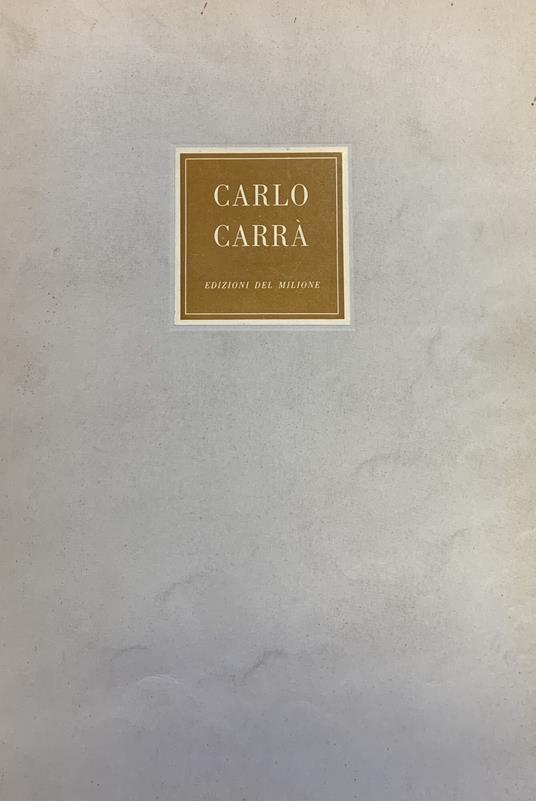 12 Opere - Carlo Carrà - copertina