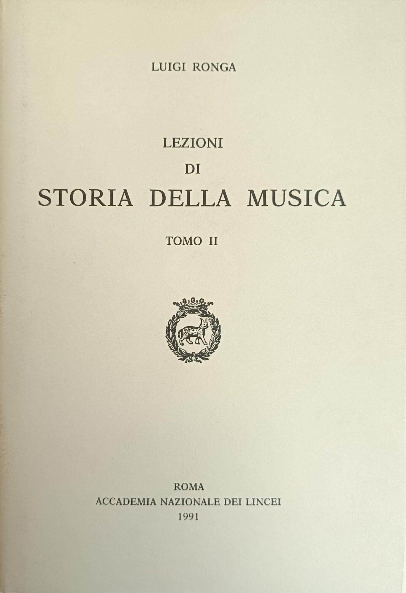 Lezioni Di Storia Della Musica
