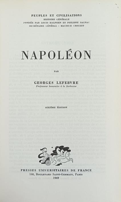 Napoleon - Georges Lefebvre - copertina