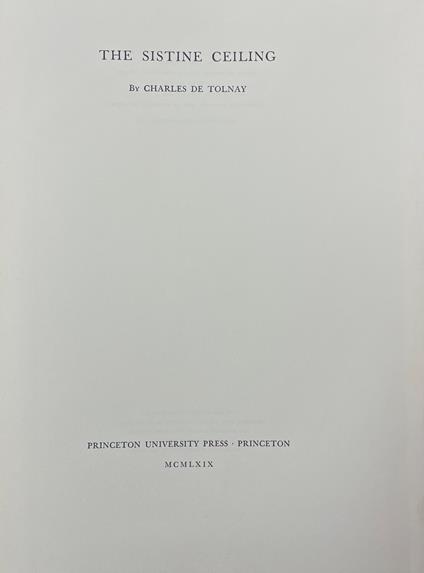 The Sistine Ceiling - copertina