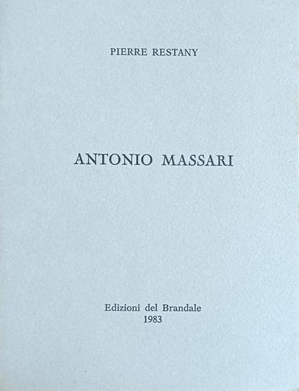 Antonio Massari - Pierre Restany - copertina