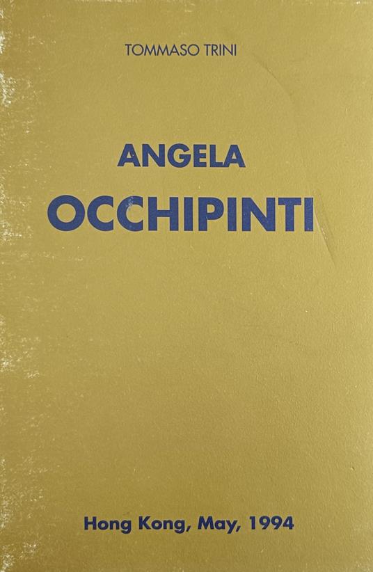 Angela Occhipinti - Tommaso Trini - copertina