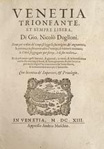 Venetia Trionfante, Et Sempre Libera