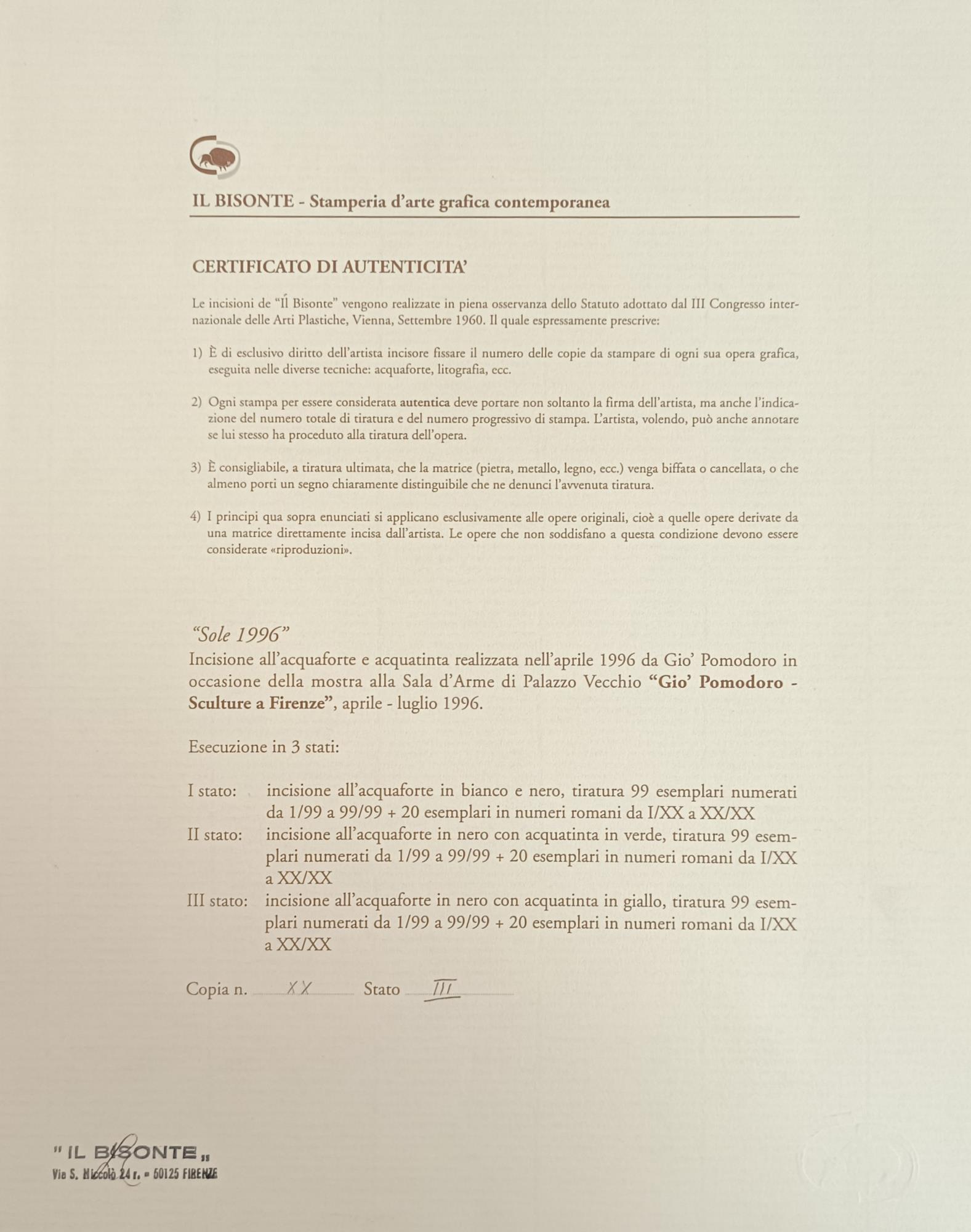 Gio' Pomodoro. Sculture A Firenze