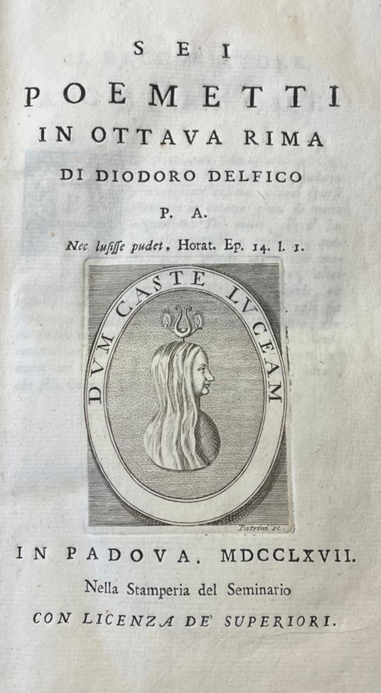 Sei Poemetti In Ottava Rima - copertina