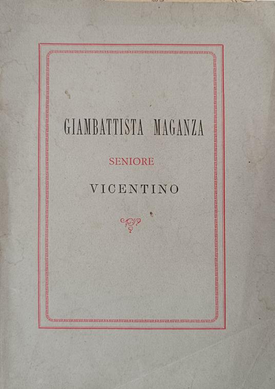 Giambattista Maganza Seniore Vicentino - Domenico Bortolan - copertina