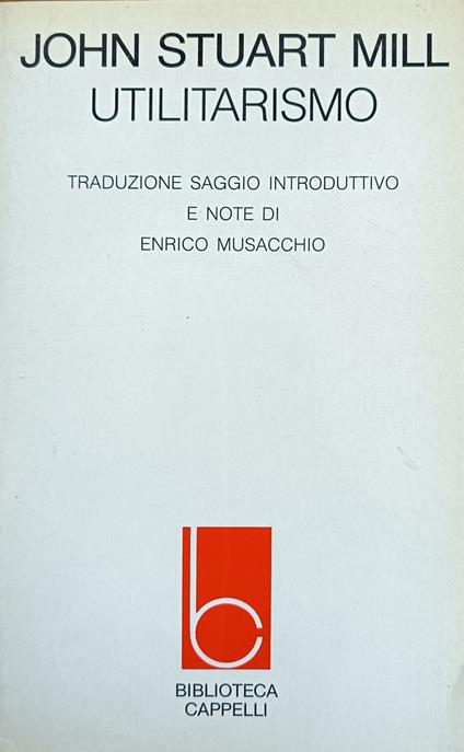 Utilitarismo - John Stuart Mill - copertina