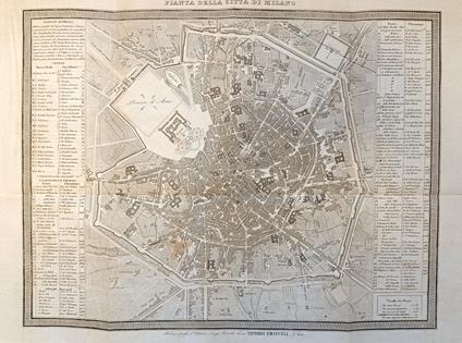Pianta Della Città Di Milano - copertina