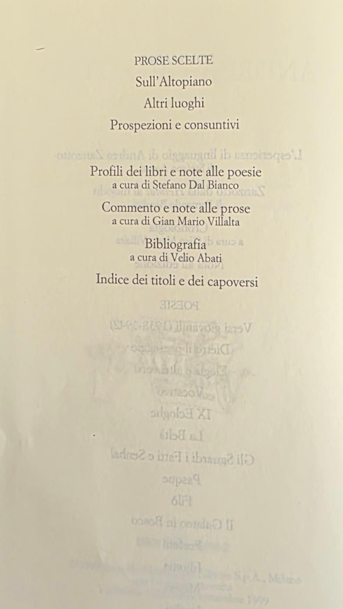 Le Poesie E Le Prose Scelte