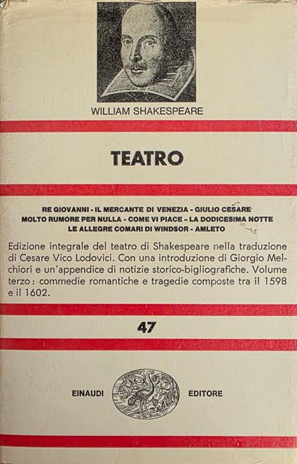 Teatro - William Shakespeare - copertina