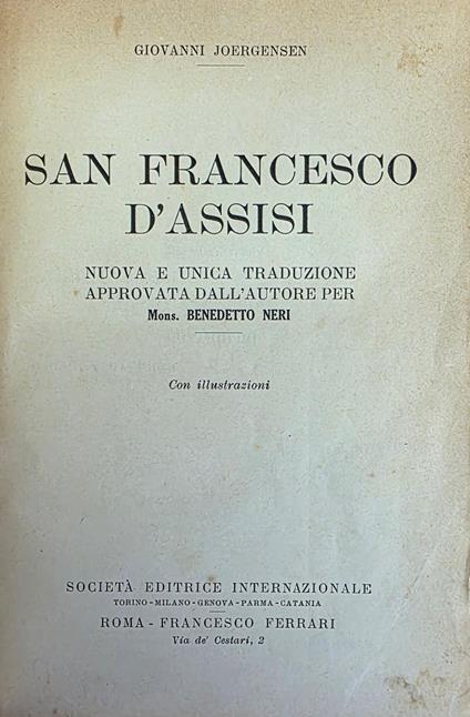 San Francesco D' Assisi - copertina