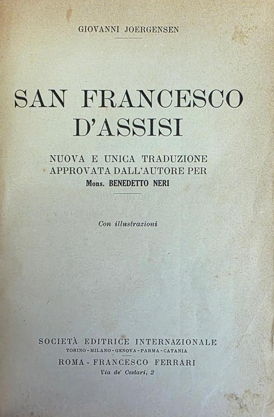 San Francesco D' Assisi - copertina