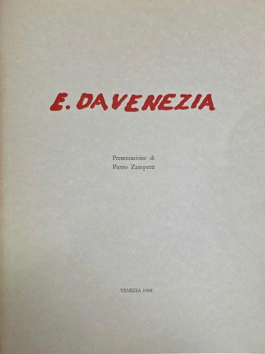 E. Da Venezia - copertina