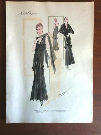 Figurino Atelier Bachroitz Paris originale 1931 - E7530 - copertina