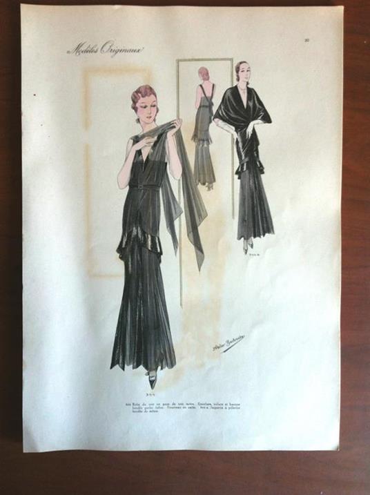 Figurino Atelier Bachroitz Paris originale 1931 - E7530 - copertina