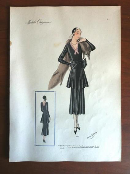 Figurino Atelier Bachroitz Paris originale 1931 - E7543 - copertina
