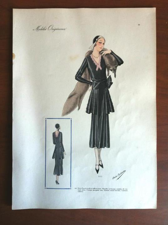 Figurino Atelier Bachroitz Paris originale 1931 - E7543 - copertina