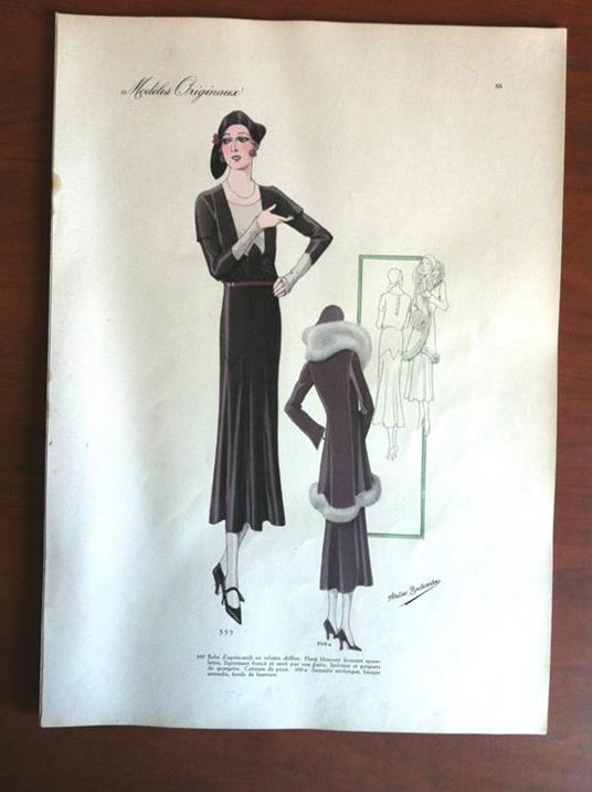 Figurino Atelier Bachroitz Paris originale 1931 - E7545 - copertina