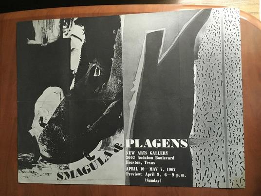 Poster della mostra di Smagula & Plagens New Art Gallery Huston USA 1967 - P296 - copertina